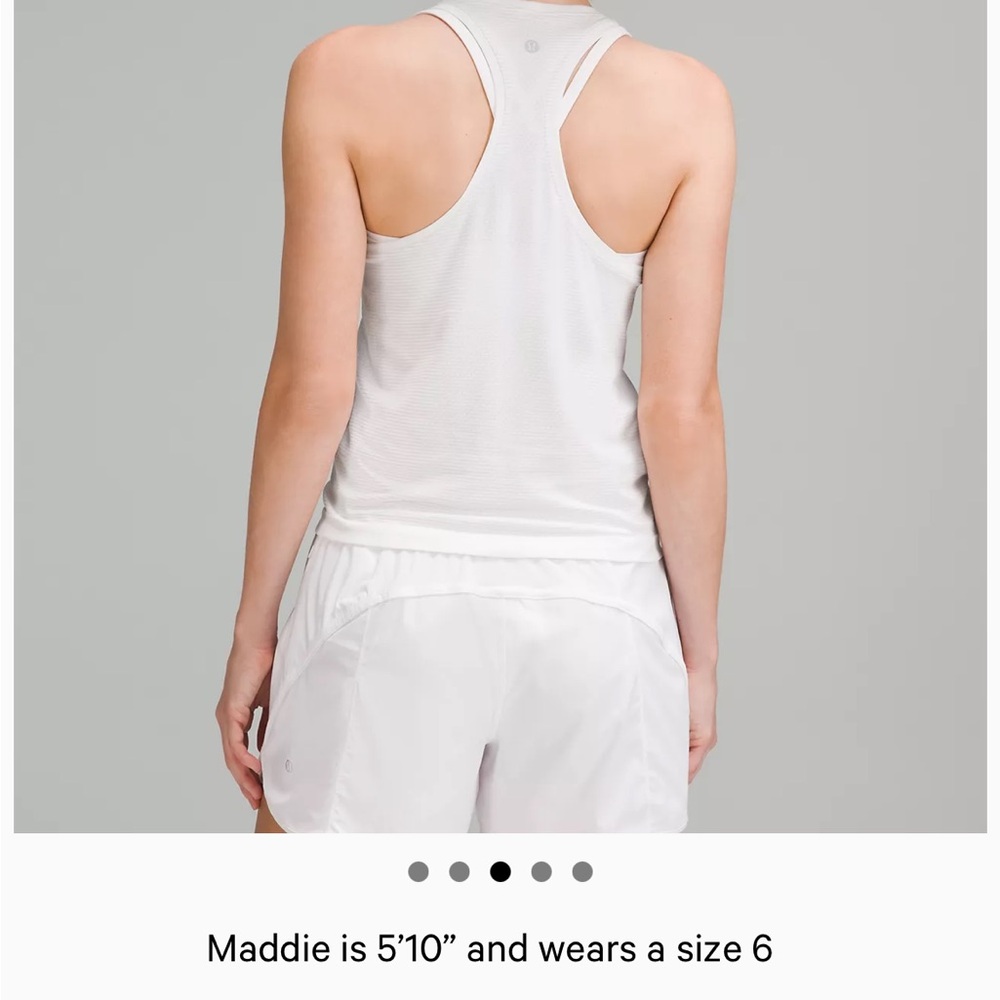 White Racerback Tank Top - Picture 2 of 3